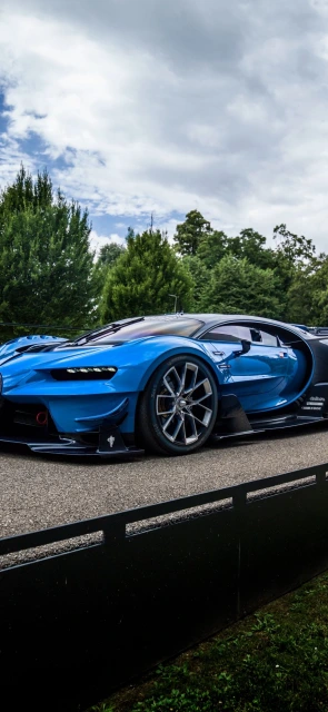 Blue Bugatti Hypercar