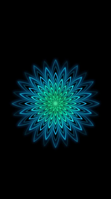Blue Green Radiant Pattern