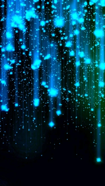 Blue Light Rainfall Background