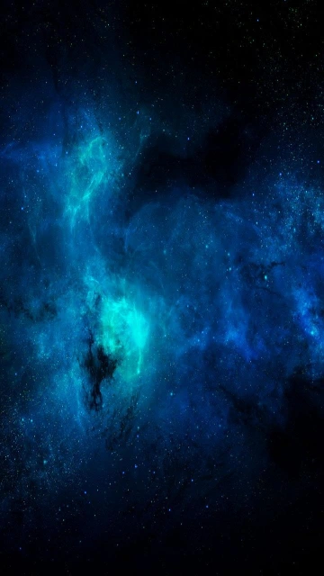 Blue Nebula Space Background