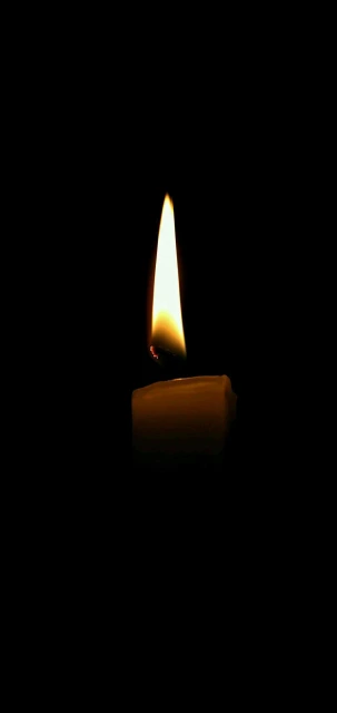 Candle Flame in Dark