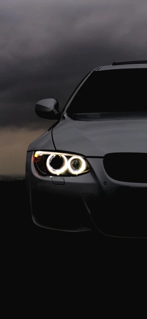 Car Headlights In The Dark