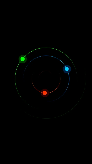 Colorful Orbital Paths