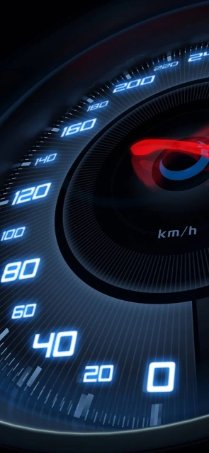 Digital Speedometer Km H Display
