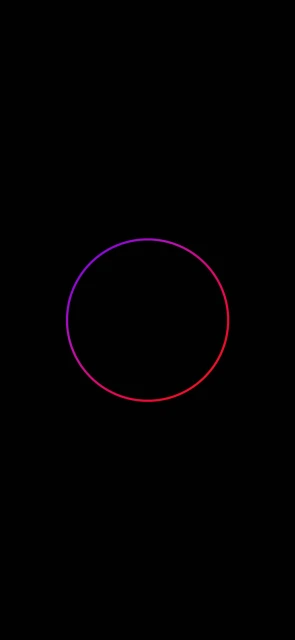 Gradient Circle on Black