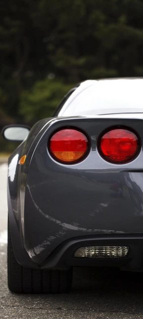 Gray Corvette Rear Taillights