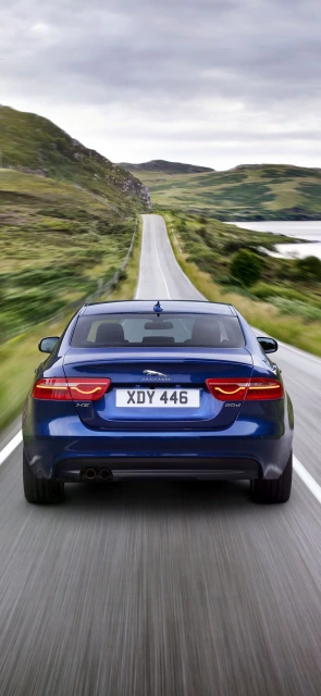 Jaguar XE Driving on Road