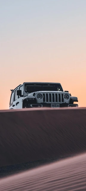 Jeep Wrangler on Sand Dunes