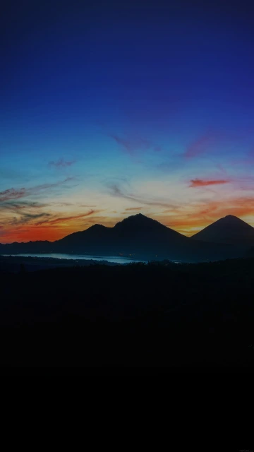 Mountain Sunset Sky