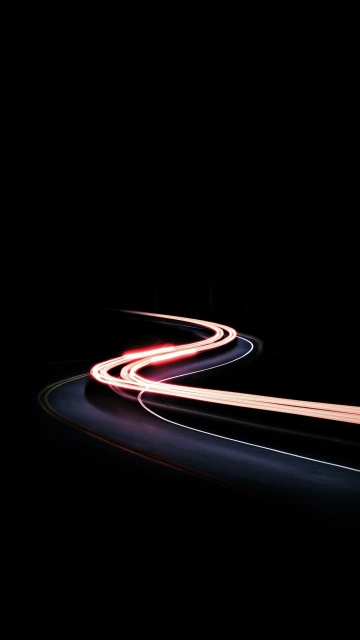Night Road Light Trails