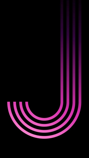 Pink Letter J Design