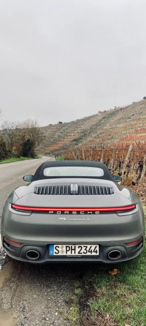Rear View of Porsche 911 Carrera