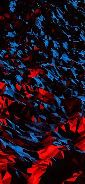 Red Blue Polygon Background