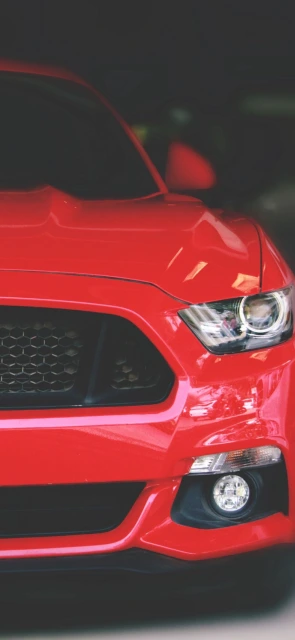 Red Car Front View