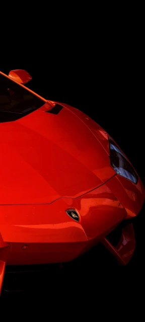 Red Lamborghini Hood