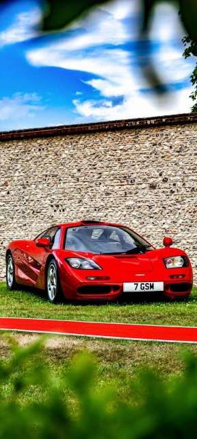 Red McLaren F1 Sports Car