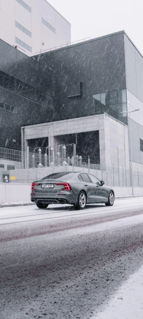 Volvo Car in Snow
