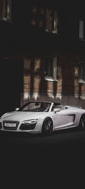 White Audi Sports Car
