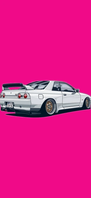 White Car Background Wallpaper