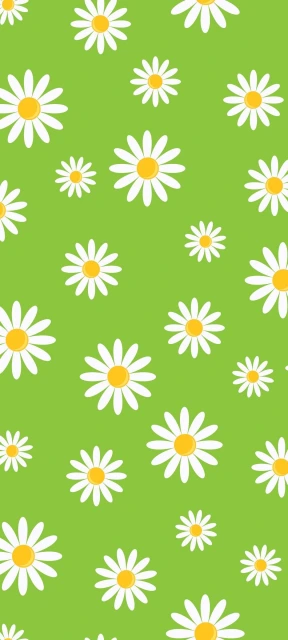 Daisy Pattern Wallpaper 1