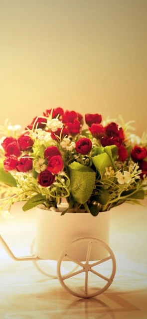 Flowers in Cart