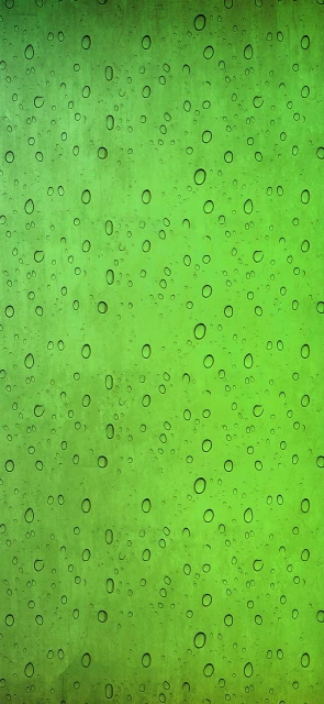 Green Background With Water Droplets