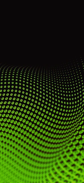 Green Binary Code Wave