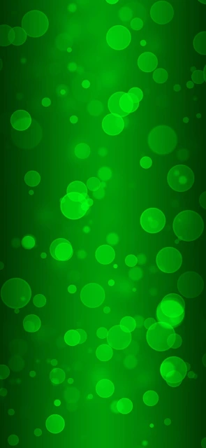 Green Bokeh Circle Background