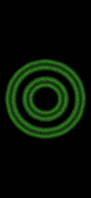Green Concentric Circles Pattern