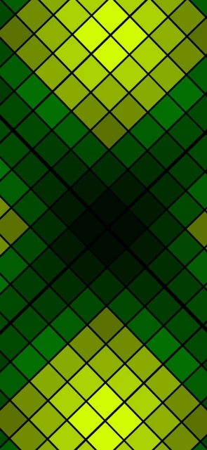 Green Diamond Grid Pattern