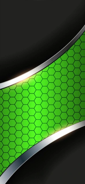 Green Honeycomb Background