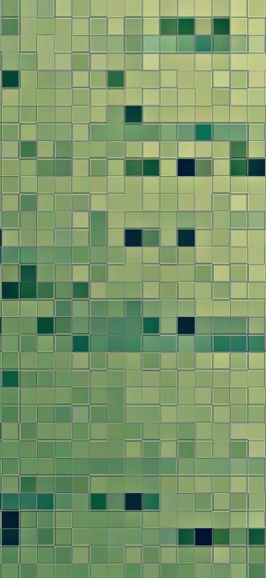 Green Mosaic Pixel Pattern