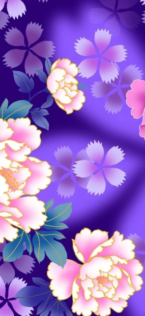 Purple Floral Wallpaper