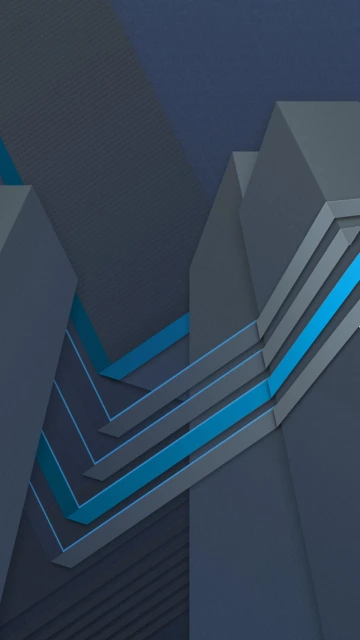 Abstract Blue Geometric Background