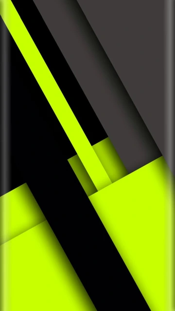 Abstract Neon Green Black Diagonal Stripes