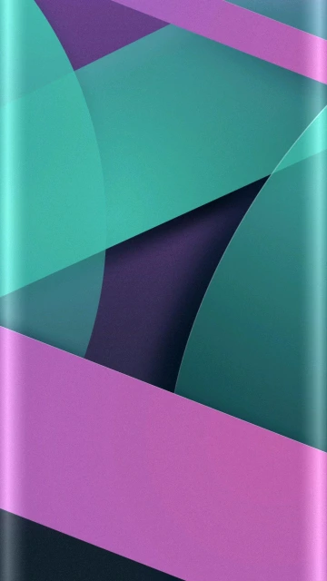 Abstract Teal and Purple Geometric Wallpaper