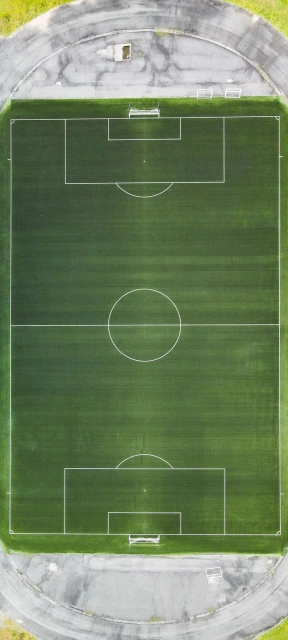 Aerial View of Soccer Field