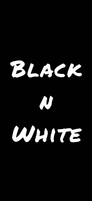 Black N White Text Wallpaper