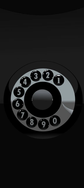 Black Rotary Dial