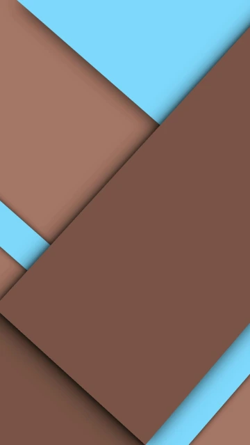 Blue and Brown Geometric Shapes