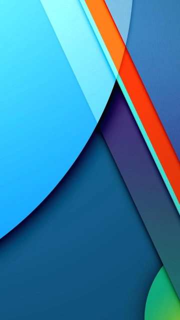 Blue and Orange Abstract Layers