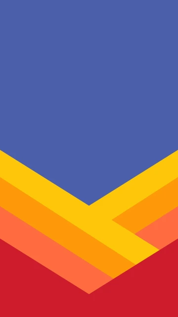 Blue Background With Orange and Red Chevrons