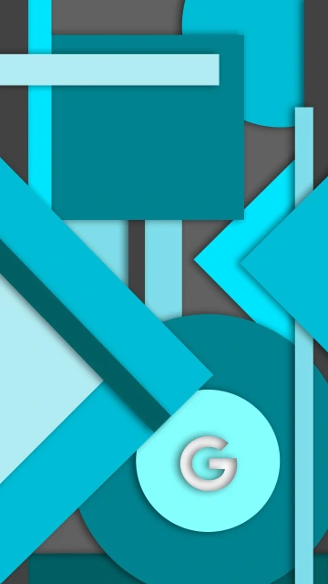Blue Geometric Background With G