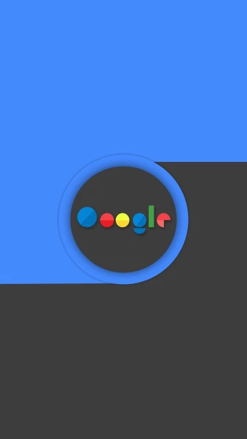 Blue Google Minimal Background HD