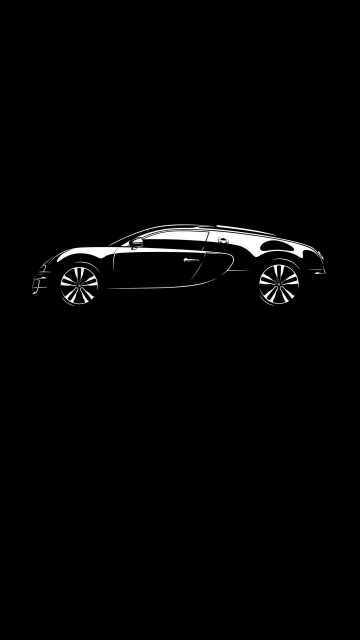 Bugatti Car Silhouette