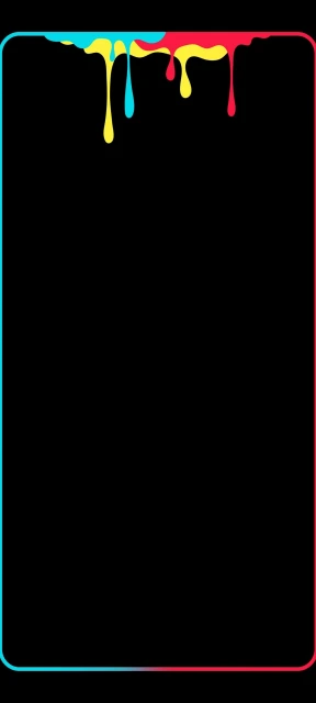 Colorful Paint Drip Border