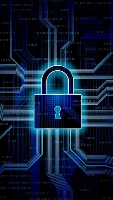 Digital Lock Circuit Board Background