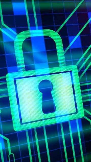 Digital Lock Icon Background