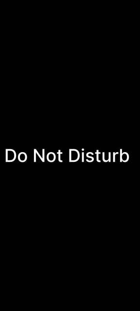 Do Not Disturb