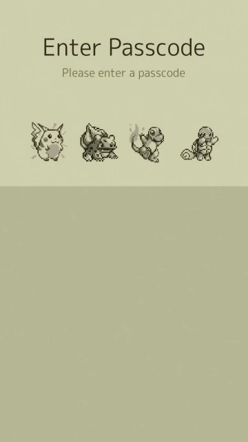 Enter Passcode Pokemon Background